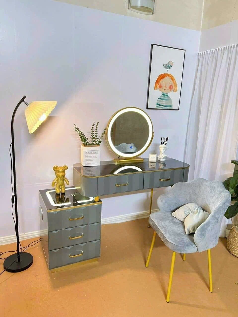 Bàn trang điểm đẹp sài gòn, Thông minh có loa nghe nhạc Tphcm, Bàn Phấn, Bàn Trang Điểm Sang Trọng