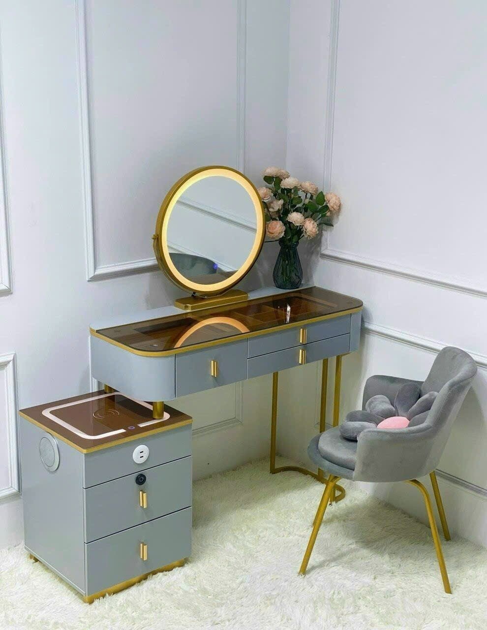 Bàn trang điểm đẹp sài gòn, Thông minh có loa nghe nhạc Tphcm, Bàn Phấn, Bàn Trang Điểm Sang Trọng